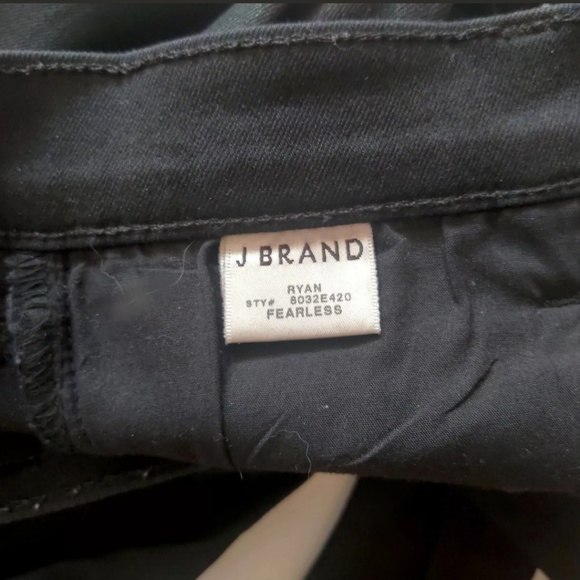 J Brand Wax Coated Black Jeans Fearless Ryan Sz 25 - Picture 5 of 6